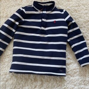 Joules Navy and White Striped Kids Sweatshirt